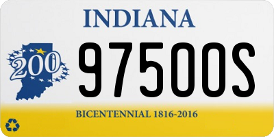 IN license plate 975OOS