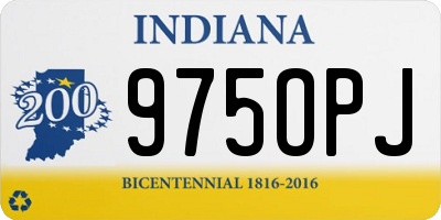 IN license plate 975OPJ