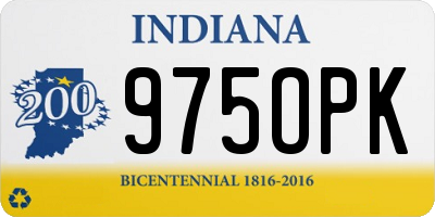 IN license plate 975OPK