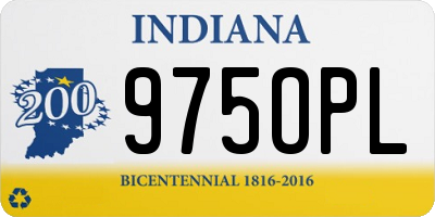 IN license plate 975OPL