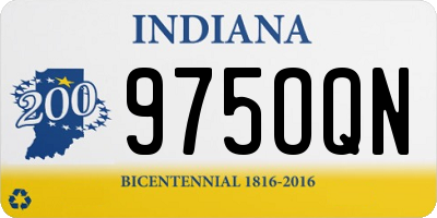 IN license plate 975OQN