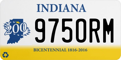 IN license plate 975ORM