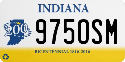 IN license plate 975OSM
