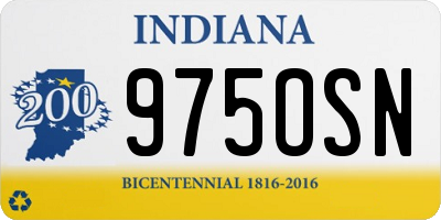 IN license plate 975OSN