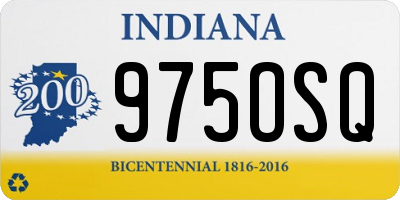IN license plate 975OSQ