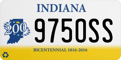 IN license plate 975OSS
