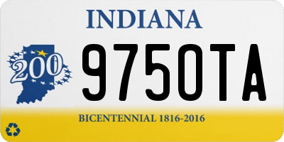 IN license plate 975OTA
