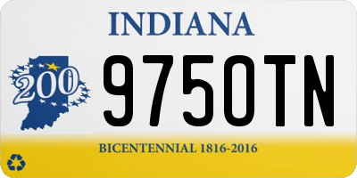 IN license plate 975OTN