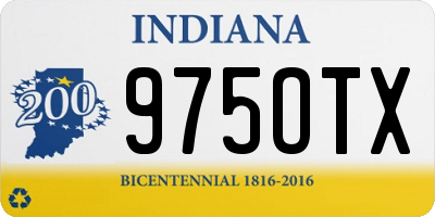 IN license plate 975OTX
