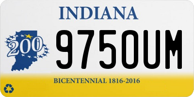 IN license plate 975OUM