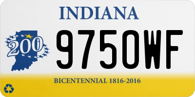 IN license plate 975OWF