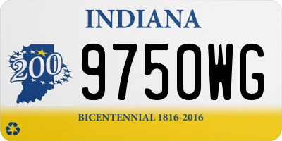 IN license plate 975OWG