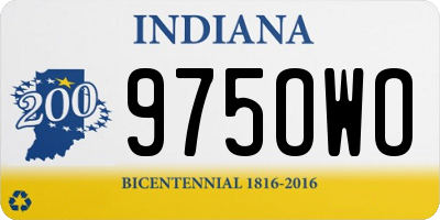 IN license plate 975OWO