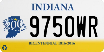 IN license plate 975OWR