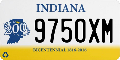 IN license plate 975OXM