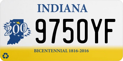 IN license plate 975OYF