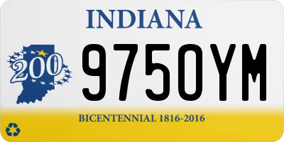 IN license plate 975OYM