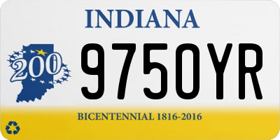 IN license plate 975OYR