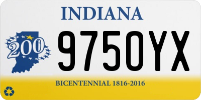 IN license plate 975OYX