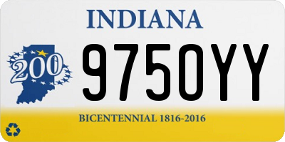 IN license plate 975OYY