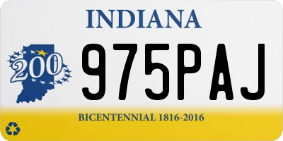 IN license plate 975PAJ