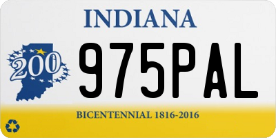 IN license plate 975PAL