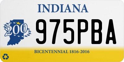 IN license plate 975PBA
