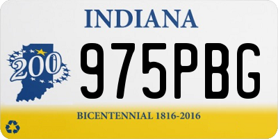IN license plate 975PBG