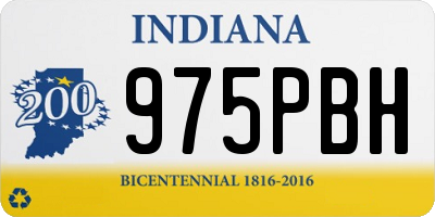 IN license plate 975PBH