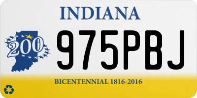 IN license plate 975PBJ