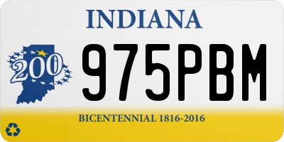 IN license plate 975PBM