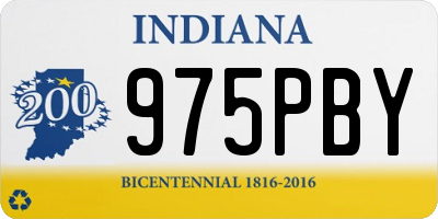 IN license plate 975PBY