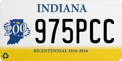 IN license plate 975PCC