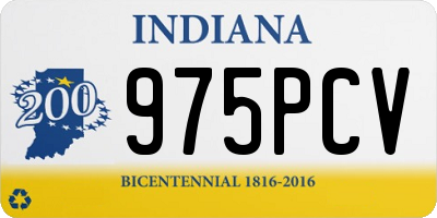 IN license plate 975PCV