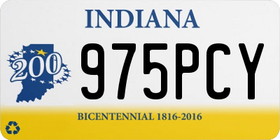 IN license plate 975PCY