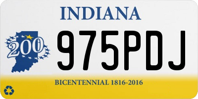 IN license plate 975PDJ