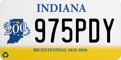 IN license plate 975PDY