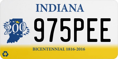 IN license plate 975PEE