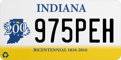 IN license plate 975PEH