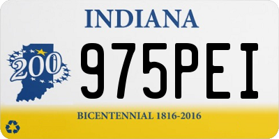 IN license plate 975PEI