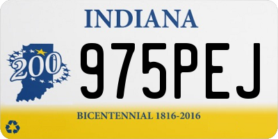 IN license plate 975PEJ