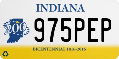 IN license plate 975PEP