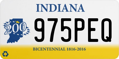 IN license plate 975PEQ