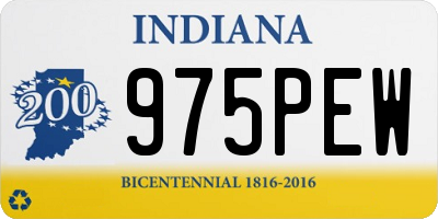 IN license plate 975PEW