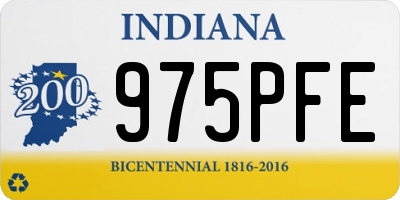 IN license plate 975PFE