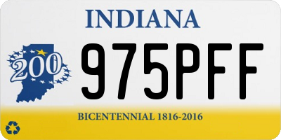 IN license plate 975PFF
