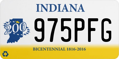 IN license plate 975PFG