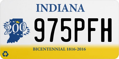 IN license plate 975PFH