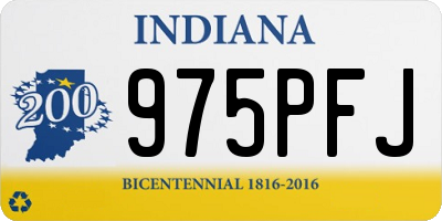 IN license plate 975PFJ