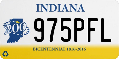 IN license plate 975PFL
